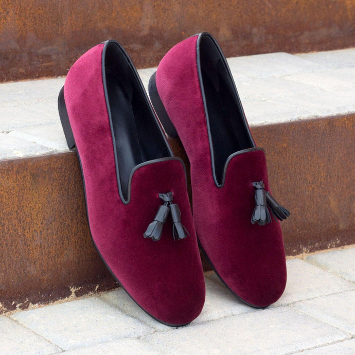 Louie Loafers in Maroon with Tassels - May Anthony